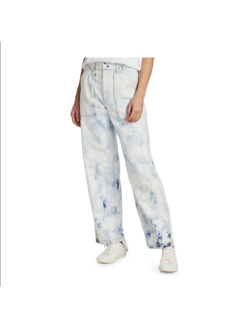 Rag & Bone Acid Wash Skater Jeans Oasis